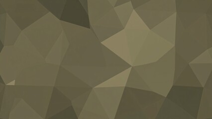 Abstract Olive Green Low Polygonal Background Texture