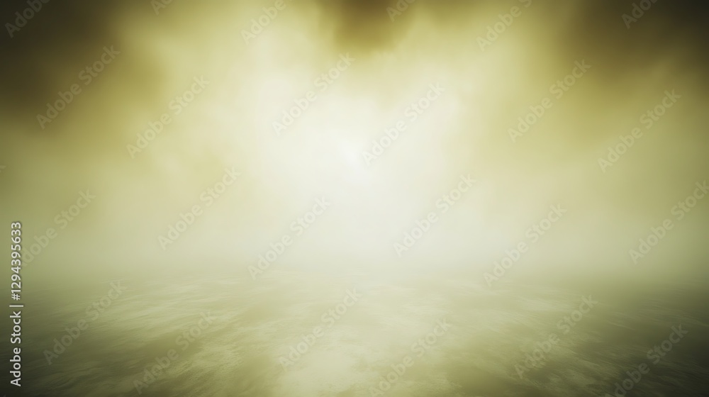 Wall mural an overcast sky with thick dark clouds hovering overhead, allowing soft, diffused light to filter th