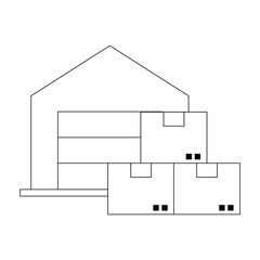 Simple of Truck Logistics Related Vector Line Icons. Contains such Icons as Cargo Inspection, Route, Forklift at warehouse and more. Editable Stroke. Flat style Eps 10
