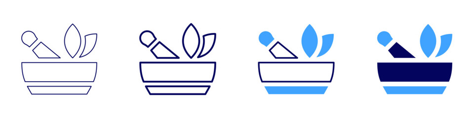 Therapy counseling icon in 4 different styles. Thin Line, Line, Bold Line, Duotone. Duotone style. Editable stroke