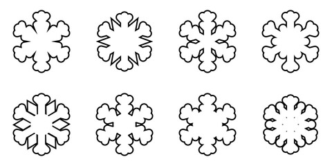 Fototapeta premium snowflake icon on white background