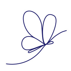 Vector - Butterfly conceptual simple icon. Logo. Vector illustration. Eps 10. Vector illustration.
