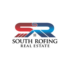 letter SR real estate logo for business