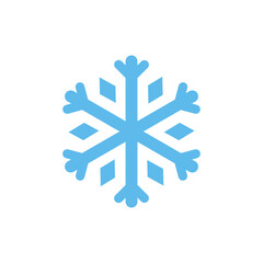 blue snowflake icon vector design element