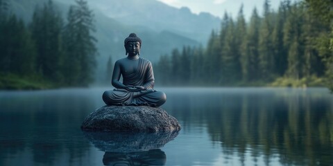 Buddha Statue Lake