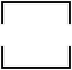 Obraz premium Frame silhouette vector style with white background