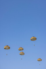 Yearly event Market Garden paradroppings in september at Ginkel heath in Ede The Netherlands