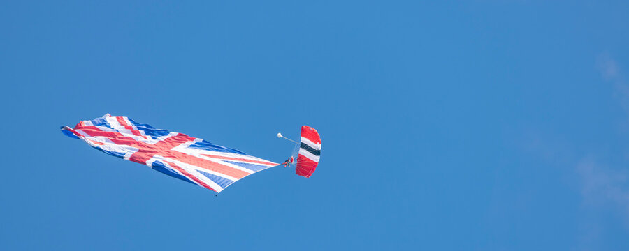 Yearly event Market Garden paradroppings in september at Ginkel heath in Ede The Netherlands