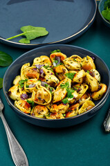 Tasty vegan dumplings.