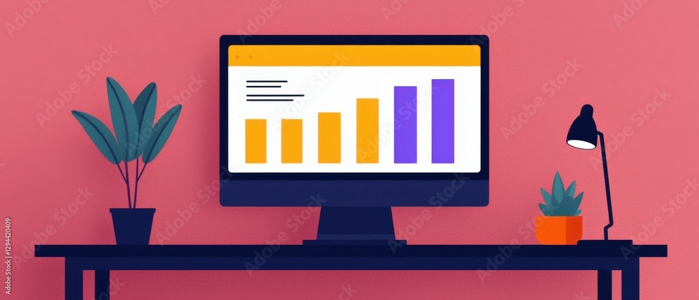 Aufkleber pastel background infographics concept. pastel lilac infographic with data charts and graphs for e l