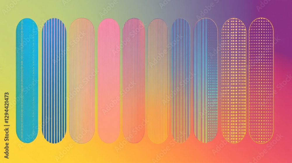 Poster abstract colorful background with lines and dots in gradient design