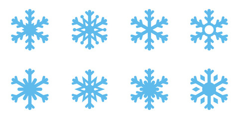 snowflake icon on white background