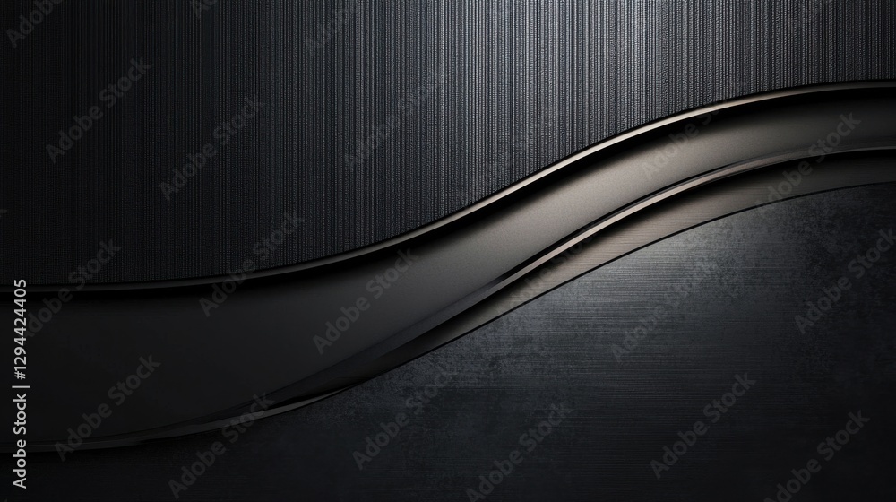 Poster abstract smooth dark lines on textured background for design use