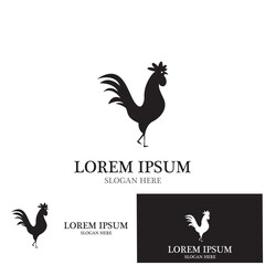 Rooster isolated logo icon vector illustration template design