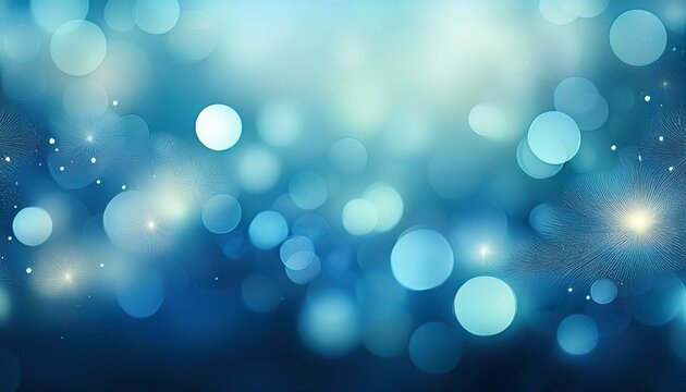 abstract blue background with bokeh