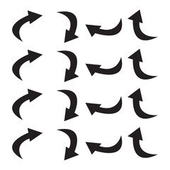 set of vector arrows