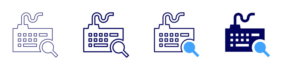 Keyboard accessories icon in 4 different styles. Thin Line, Line, Bold Line, Duotone. Duotone style. Editable stroke