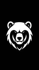 Grizzly logo with the bear face icon for t-shirts