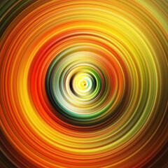 Colorful radial motion effect. Abstract rounded background. Color curves and sphere. Multi color gradient rings and circles wallpaper. Colored texture backdrop and banner.