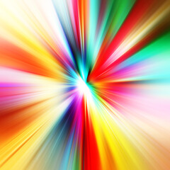 Obraz premium Colorful zoom motion effect. Abstract background. Color lines. Colored texture backdrop and banner. Multi color gradient pattern and textured wallpaper.