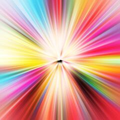 Obraz premium Colorful zoom motion effect. Abstract background. Color lines. Colored texture backdrop and banner. Multi color gradient pattern and textured wallpaper.