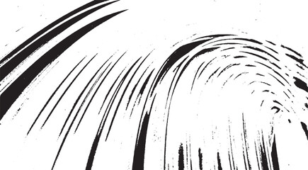 Vector brush sroke texture. Distressed uneven grunge background. Abstract distressed vector illustration. Overlay over any design to create interesting effect and depth. Black isolated on white. EPS10