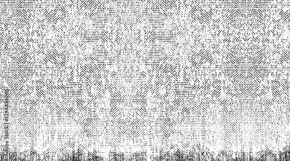 Poster vector fabric texture. distressed texture of weaving fabric. grunge background. abstract halftone ve