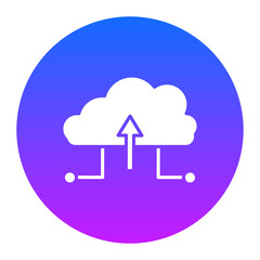 Upload File on Cloud Icon