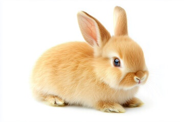 Rabbit isolated on a white background,