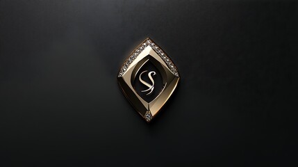 High-End Jewelry Logo with a Gemstone Design and Sophisticated Detailing