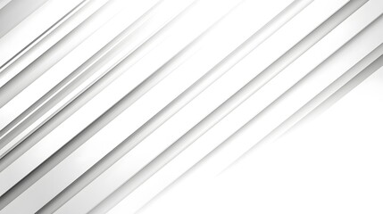 Obraz premium White diagonal lines abstract background with gradients and shadows creating a modern design element or pattern.