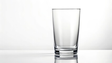 empty glass isolated on white