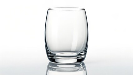 empty glass isolated on white