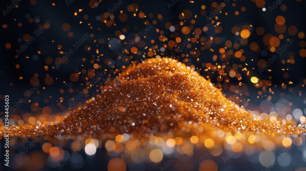 Poster tiny crystals sparkle in soft light, creating a magical and delicate atmosphere of shimmering brilli