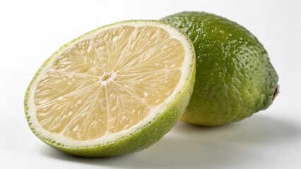 lime on a white