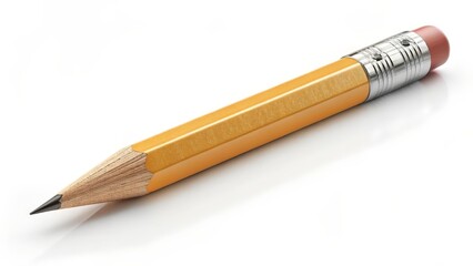 pencil on white background