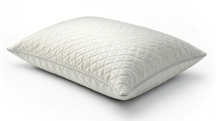 white pillow isolated on white