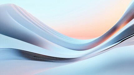 Abstract fluid curves and gradient background inspiring creativity and innovation