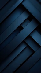 Fototapeta premium Dynamic arrangement of blue geometric shapes forming an intricate pattern