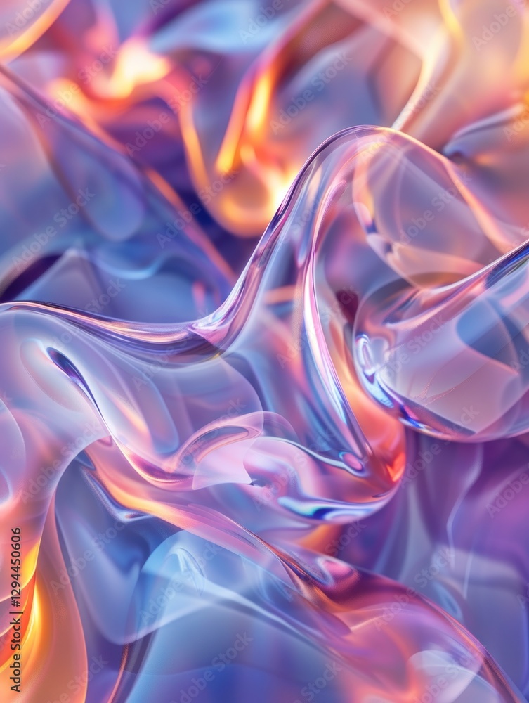 Poster soft lighting enhances the swirling hues, creating a dynamic and captivating psychedelic visual expe