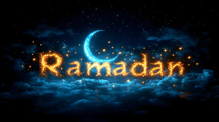 Ramadan Night Sky Display