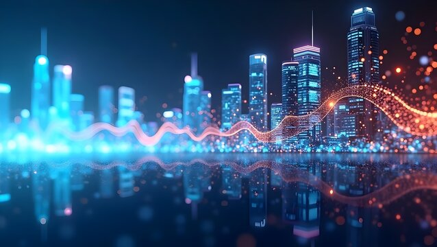 Leadership Seminar Ad Banner with Dynamic Visuals and Text Space - Powered by Adobe