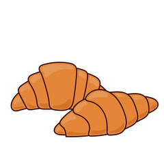 Bread Bakery Drawn Craft hand made Product. Doodle Bread Symbol Isolated on White. Outline Healthy fresh Food Business Symbol Icon.  Gluten Wheat Dessert. Morning Breakfast Sweet and Tasty Theme.