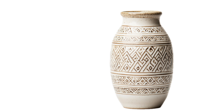 Crafting traditional ceramics artistic techniques in pottery studio setting decorative vase close-up view cultural heritage