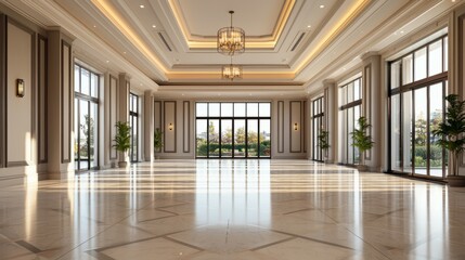 Elegant Indoor Space with Natural Light and Modern Design Features