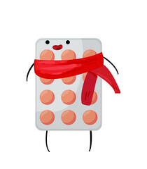 Blister Pack With Scarf Character