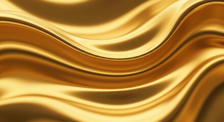 Obraz premium A luxurious close-up of flowing liquid gold with rich metallic reflections and fluid ripples
