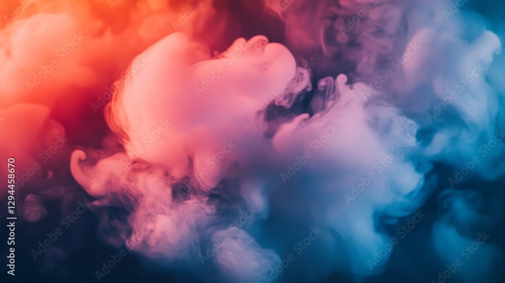 Poster soft tendrils of vivid colors intertwine in the air, creating an enchanting atmosphere. the blend of