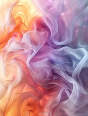 Obraz premium Blended pastel colors create a tranquil, warm ambiance with a surreal, soothing soft light