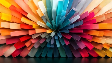 Visually striking and engaging abstract design featuring a seamless blend of vibrant rainbow hues smooth color transitions and a mesmerizing mix of warm and cool shades